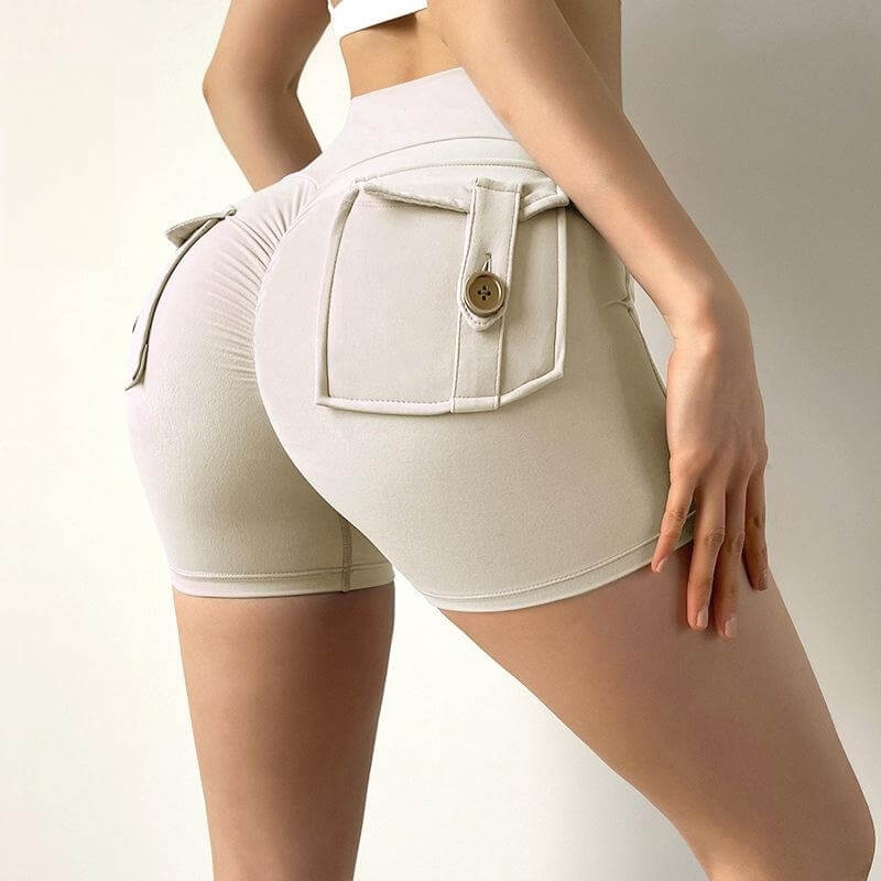 High Waisted Cargo Yoga Short