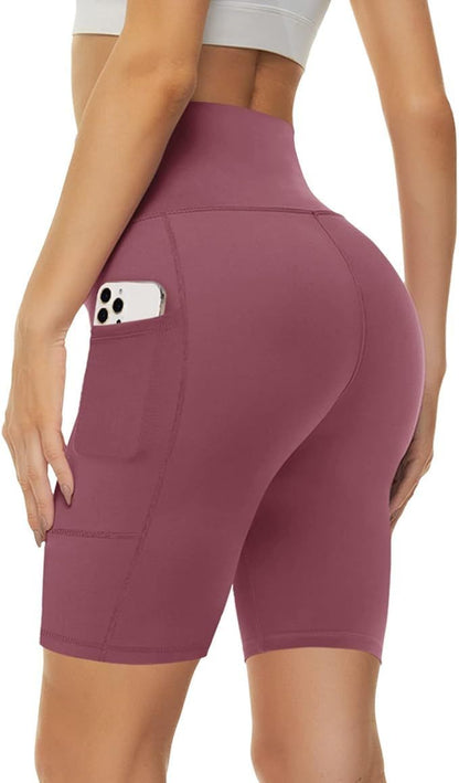 Five-point High Waist Pocket Slim Fit Hip Raise Women's Sweat Pants