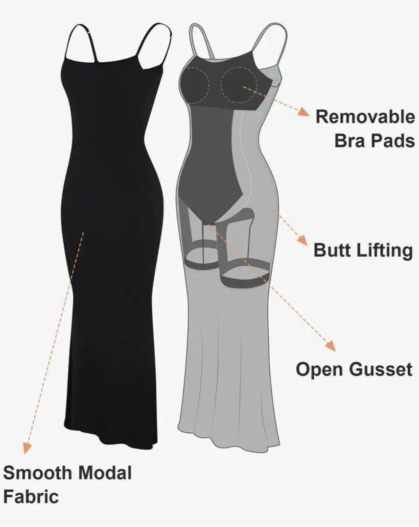 Built-In Shapewear Lounge Dress