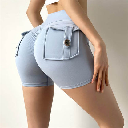 High Waisted Cargo Yoga Short